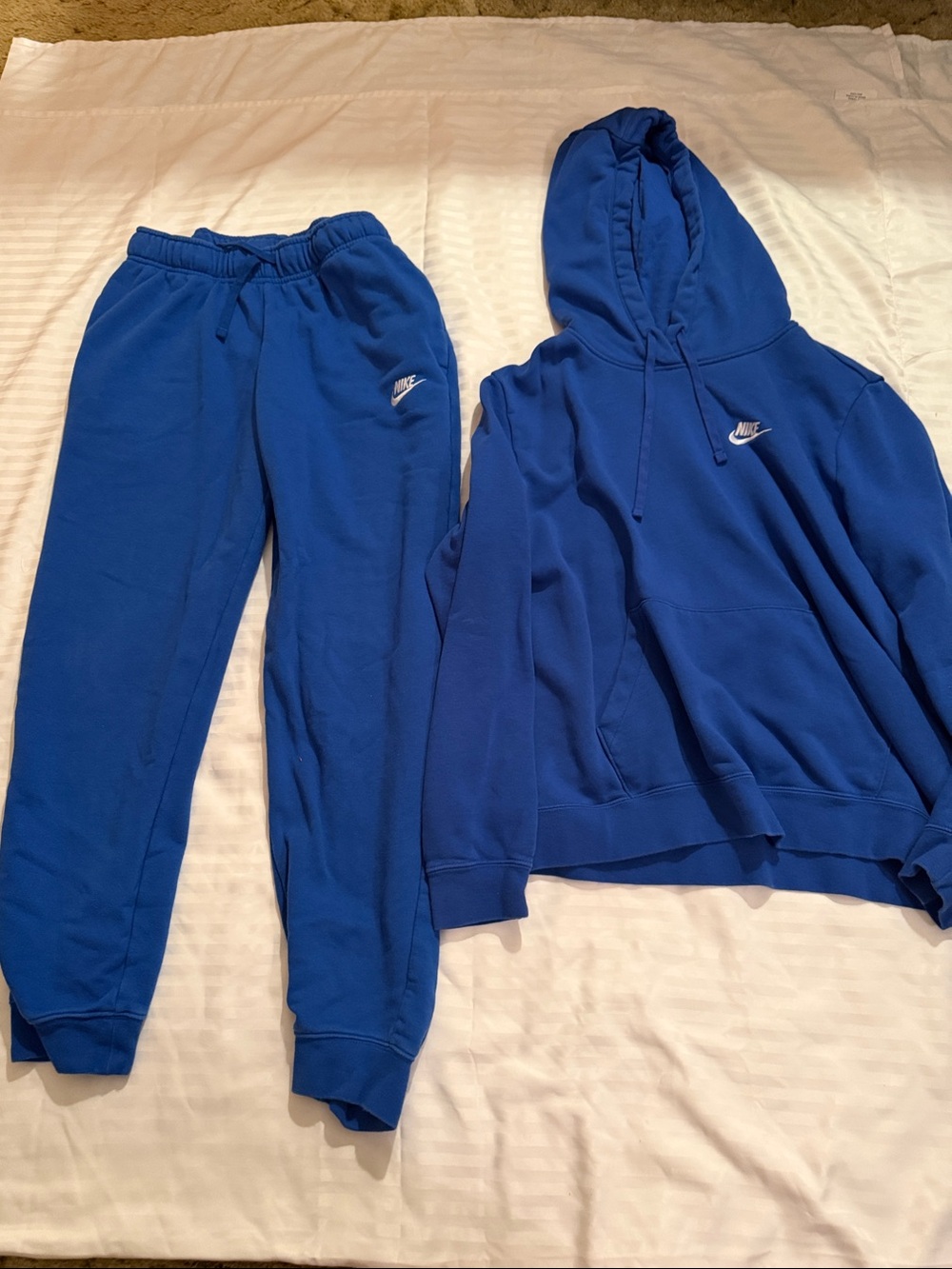 Nike Royal Blue Women's Jogger Pants and Hoodie
